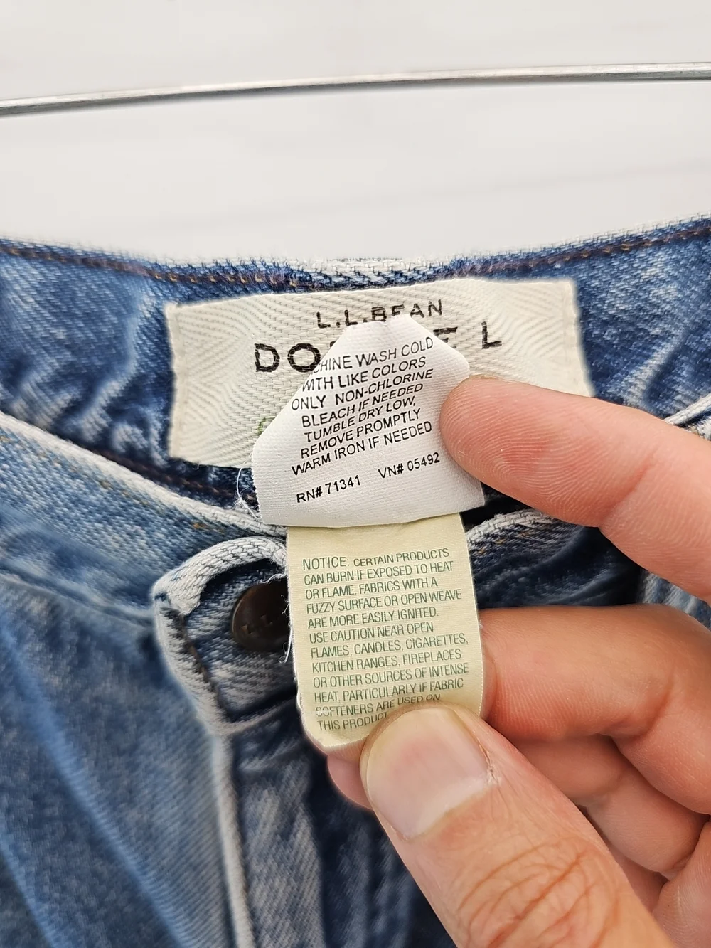 L.L.Bean Flannel Lined Jeans